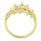 Gold Nugget Ring TK3595 Gold - Stainless Steel Ring with Top Grade Crystal