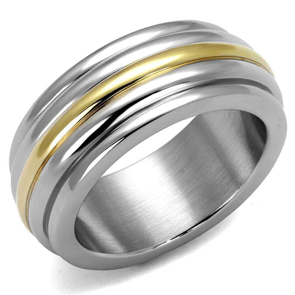 Gold Pinky Ring TK2390 Two-Tone Gold - Stainless Steel Ring