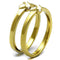 Gold Pinky Ring TK2494 Gold - Stainless Steel Ring with Epoxy in White