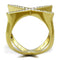 Gold Pinky Ring TK2497 Gold - Stainless Steel Ring with Top Grade Crystal