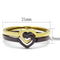 Gold Pinky Ring TK2548 Gold & Dark Brown (coffee) Stainless Steel Ring