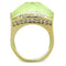 Silver Jewelry Rings Gold Pinky Ring TK2661 Gold - Stainless Steel Ring with Synthetic Alamode Fashion Jewelry Outlet