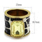 Gold Pinky Ring TK2701 Gold - Stainless Steel Ring with Top Grade Crystal