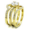 Gold Pinky Ring TK2742 Gold - Stainless Steel Ring with AAA Grade CZ