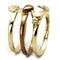 Gold Pinky Ring TK2801 Gold & Light Brown (Light coffee) Stainless Steel Ring