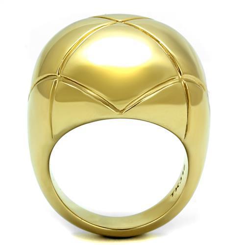 Silver Jewelry Rings Gold Pinky Ring TK2831 Gold - Stainless Steel Ring Alamode Fashion Jewelry Outlet