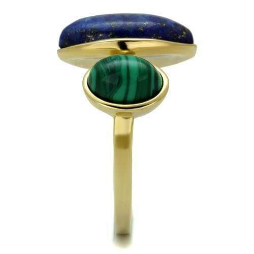 Gold Pinky Ring TK2906 Gold - Stainless Steel Ring with Precious Stone