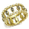 Gold Pinky Ring TK2907 Gold - Stainless Steel Ring with Top Grade Crystal