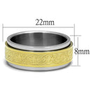 Gold Pinky Ring TK2939 Two-Tone Gold - Stainless Steel Ring