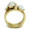 Gold Promise Rings TK2975 Gold - Stainless Steel Ring with Synthetic