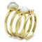 Gold Promise Rings TK2975 Gold - Stainless Steel Ring with Synthetic