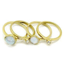 Gold Promise Rings TK2975 Gold - Stainless Steel Ring with Synthetic