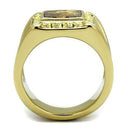 Gold Promise Rings TK3013 Gold - Stainless Steel Ring with Semi-Precious