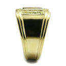 Gold Promise Rings TK3013 Gold - Stainless Steel Ring with Semi-Precious