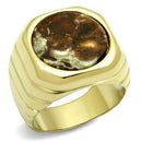 Gold Promise Rings TK3017 Gold - Stainless Steel Ring with Semi-Precious