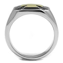 Gold Promise Rings TK3019 Two-Tone Gold - Stainless Steel Ring with Epoxy