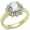 Gold Promise Rings TK3035 Gold - Stainless Steel Ring with AAA Grade CZ