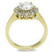 Gold Promise Rings TK3035 Gold - Stainless Steel Ring with AAA Grade CZ