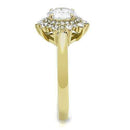 Gold Promise Rings TK3035 Gold - Stainless Steel Ring with AAA Grade CZ