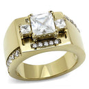 Gold Promise Rings TK3078 Gold - Stainless Steel Ring with AAA Grade CZ