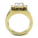 Gold Promise Rings TK3078 Gold - Stainless Steel Ring with AAA Grade CZ