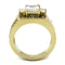 Gold Promise Rings TK3078 Gold - Stainless Steel Ring with AAA Grade CZ