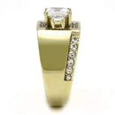 Gold Promise Rings TK3078 Gold - Stainless Steel Ring with AAA Grade CZ