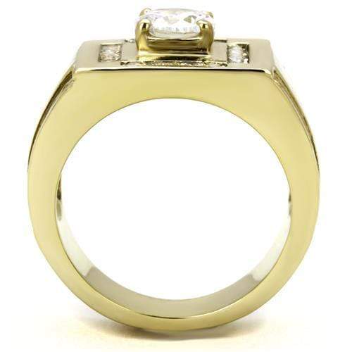 Gold Promise Rings TK3079 Gold - Stainless Steel Ring with AAA Grade CZ