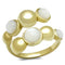 Gold Promise Rings TK3090 Gold - Stainless Steel Ring with Semi-Precious