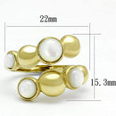 Gold Promise Rings TK3090 Gold - Stainless Steel Ring with Semi-Precious