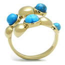 Gold Promise Rings TK3091 Gold - Stainless Steel Ring with Semi-Precious