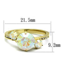 Gold Promise Rings TK3095 Gold - Stainless Steel Ring with Crystal