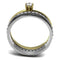 Gold Promise Rings TK3108 Two-Tone Gold - Stainless Steel Ring with CZ