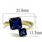 Gold Promise Rings TK3110 Gold - Stainless Steel Ring with Synthetic