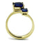 Gold Promise Rings TK3110 Gold - Stainless Steel Ring with Synthetic