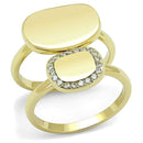 Gold Promise Rings TK3121 Gold - Stainless Steel Ring with AAA Grade CZ