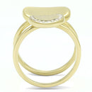 Gold Promise Rings TK3121 Gold - Stainless Steel Ring with AAA Grade CZ