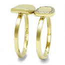 Gold Promise Rings TK3121 Gold - Stainless Steel Ring with AAA Grade CZ