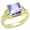 Gold Promise Rings TK3125 Gold - Stainless Steel Ring with AAA Grade CZ