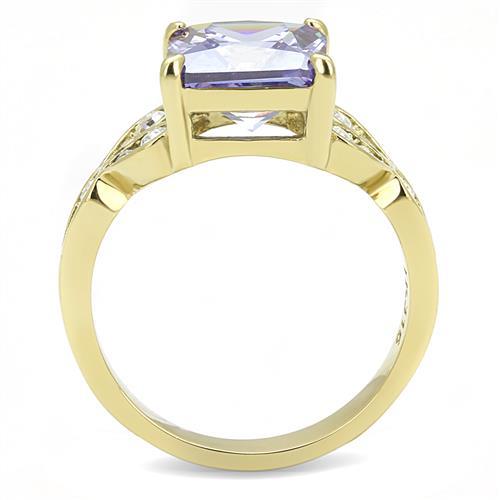 Gold Promise Rings TK3125 Gold - Stainless Steel Ring with AAA Grade CZ