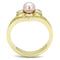 Gold Promise Rings TK3126 Gold - Stainless Steel Ring with Synthetic