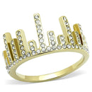 Gold Promise Rings TK3129 Gold - Stainless Steel Ring with Crystal