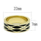 Gold Promise Rings TK3182 Gold - Stainless Steel Ring with Crystal