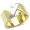 Silver Jewelry Rings Gold Promise Rings TK3184 Two-Tone Gold - Stainless Steel Ring Alamode Fashion Jewelry Outlet