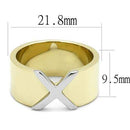 Gold Promise Rings TK3185 Two-Tone Gold - Stainless Steel Ring