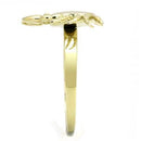 Silver Jewelry Rings Gold Promise Rings TK3199 Gold - Stainless Steel Ring Alamode Fashion Jewelry Outlet