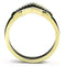 Gold Promise Rings TK3202 Gold+ - Stainless Steel Ring with Crystal