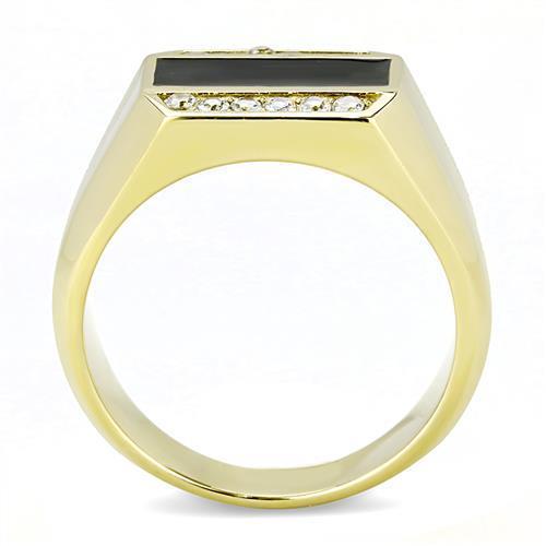 Gold Promise Rings TK3222 Gold - Stainless Steel Ring with AAA Grade CZ