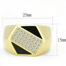 Gold Promise Rings TK3224 Gold - Stainless Steel Ring with Crystal