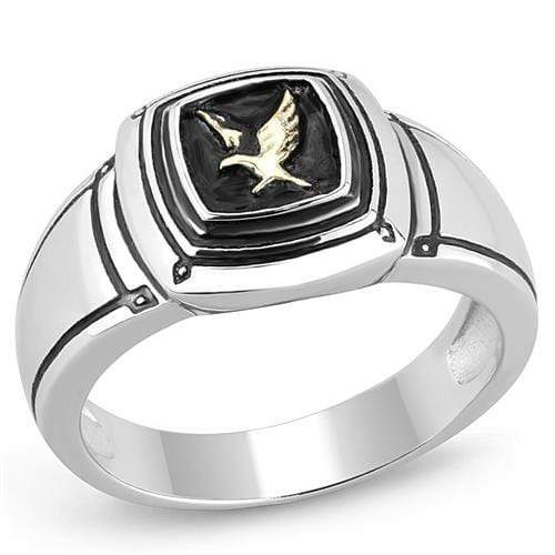 Gold Promise Rings TK3226 Two-Tone Gold - Stainless Steel Ring with Epoxy